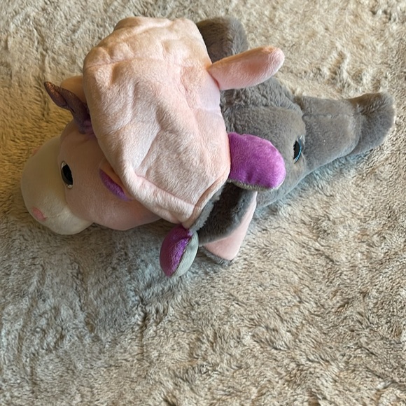 2 in 1 Flip it Plush Toy 14” Animals elephant unicorn - Picture 4 of 7